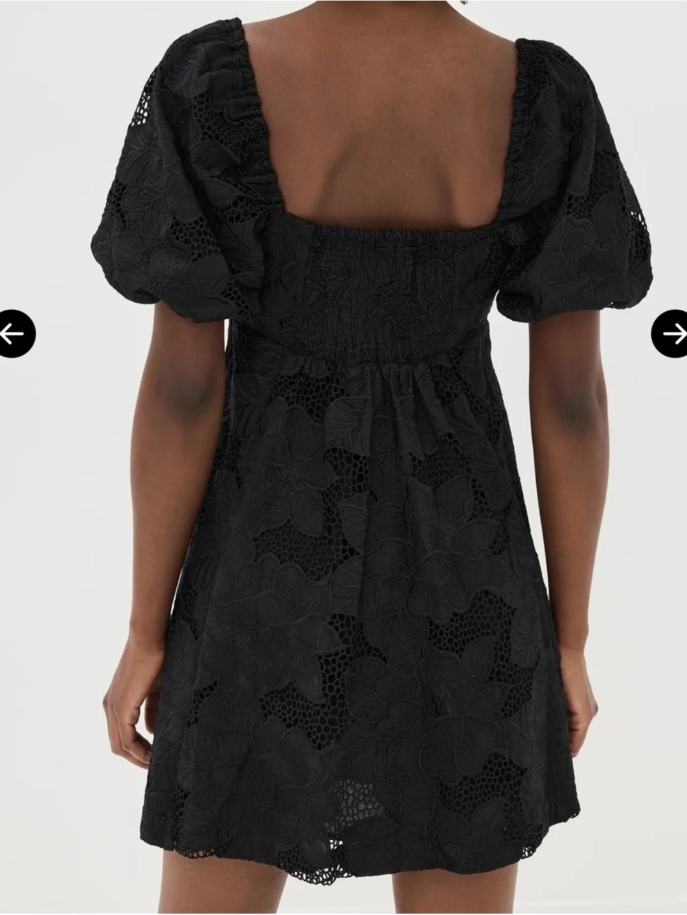 Hill House Black Lace Mini Dress, NWT, SZ Meduim - Picture 2 of 16